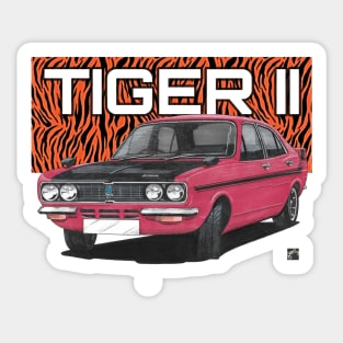 Geo3Doodles Hillman Avenger Tiger II Tiger Doodle Sticker